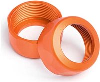 HPI Baja 5B/Baja 5T Shock Caps, Orange Aluminum (2)