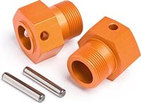 HPI Baja 5B Rear Wheel Hex Hubs 24mm x 27mm, Orange (2)