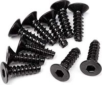 HPI Vorza Tp Flat Head Hex Socket Screws, 3 x 10mm (10)