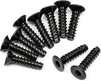 HPI Cup Racer Tp Flat Head Hex Socket Screws, 3 x 12mm (10)