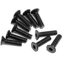 HPI Savage XS Flat Head Screws, 3 x 12mm-Countersunk (10)