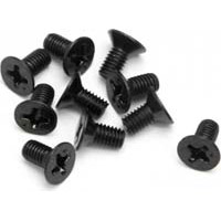 HPI Cup Racer Flat Head Screws, 3 x 6mm