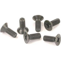 HPI Sprint 2 Flux Flat Head Screws-Silver, 3 x 8mm (6)