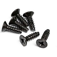 HPI E10 Tp Flathead Screws, 3 x 10mm (10)