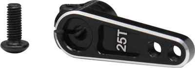 Hot Racing Aluminum 5mm Offset Servo Horn 25T for Futaba