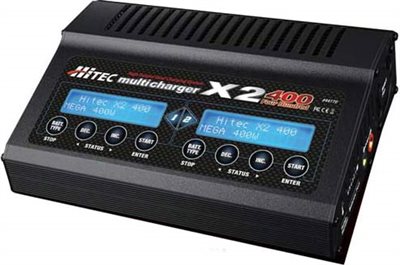 Hitec X2-400 Dual Dc Multicharger For Lipo/Nimh/Nicd/Life