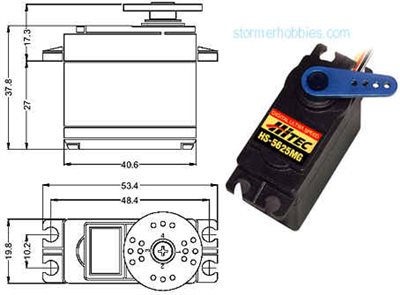 Hitec Servo-Hs-5625mg Super Torque Digital; 94 Oz/In At .13 Sec.