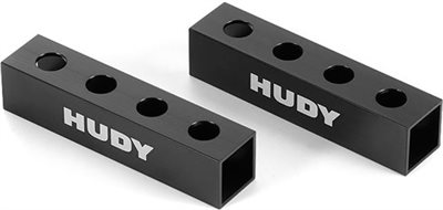 Hudy Chassis Droop Gauge Support Blocks-20mm-1/8th & 1/10th (2)