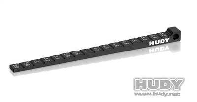 Hudy Chassis Ride Height Gauge, Stepped For 1/10-1/12 Pan Car