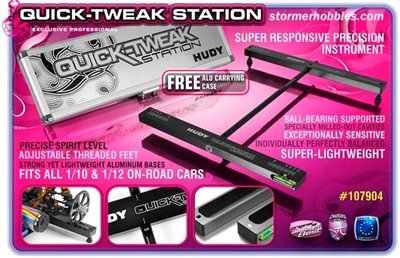 Hudy Quick Tweak Station for 1/12th and 1/10th On-Road Cars