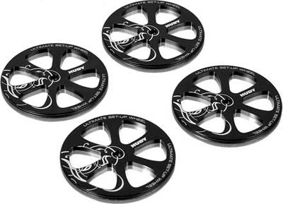 Hudy Aluminum Touring Car Set-Up Wheels (4)