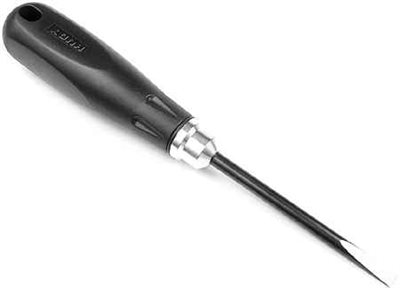 Hudy Screw Driver-5.8mm x 100mm Flat Blade, Plastic Handle