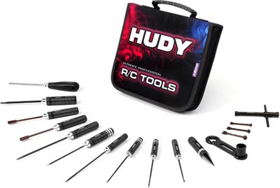 Hudy 1/8 Off-Road Car Tool Set With Carrying Bag