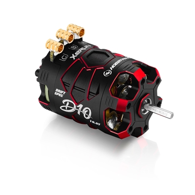 Hobbywing Xerun D10 Drift 10.5T Spec Brushless Motor, red