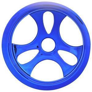 Imex Romulin Front Wheels For Nitro Rust. And Stamp., Blue Chrome