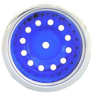 Imex Pluto Front Wheels For Elec. Rust. And Stamp. Silver/Blue