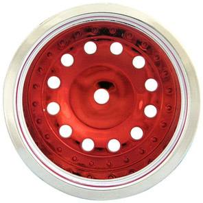 Imex Pluto Front Wheels For Elec. Rust. And Stamp. Silver/Red