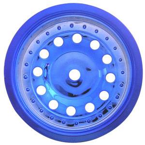 Imex Pluto Rear Wheels For Nitro Rust. And Stamp., Blue Chrome