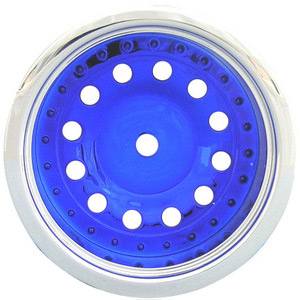 Imex Pluto Rear Wheels For Nitro Rust. And Stamp. Silver/Blue