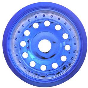 Imex Pluto Front Wheels For Nitro Rust. And Stamp., Blue Chrome