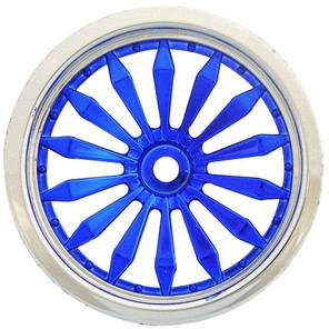 Imex Lizzard Rear Wheels For Nitro Rust. And Stamp. Silver/Blue