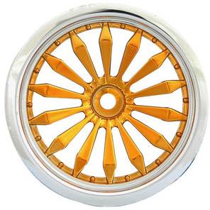 Imex Lizzard Rear Wheels For Nitro Rust. And Stamp. Silver/Gold