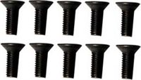 Imex Titanium Hex Screws, Flat Head, 3 x 8mm (10)