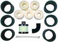 Imex 1/8th Black Air Filter Set With 6 Replacement Filters