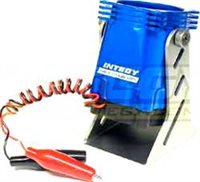 Integy Motor Station Cooling Stand, Blue Aluminum