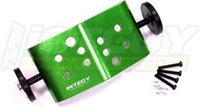 Integy AX10 Scorpion Roller Skid Plate, Green Aluminum