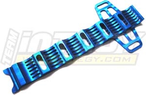 Integy Heatsink Battery Hold Down, Blue Aluminum