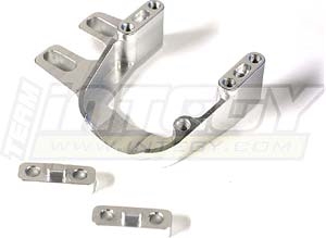 Integy Traxxas Jato Engine Mount, Silver Aluminum