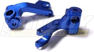 Integy Traxxas Jato Front Steering Blocks, Blue Aluminum