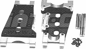 Integy Traxxas Stampede Rear Lower Arms, Silver Aluminum (2)