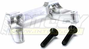 Integy Hellfire Rear Brace Mount- Heavy Duty, Silver Aluminum