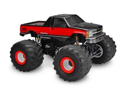 J Concepts 1988 Chevy Silverado Clear Monster Truck Body, requires painting