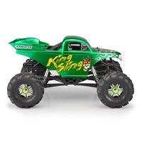 J Concepts King Sling Mega Truck clear body, w/ Scoop and Spoiler