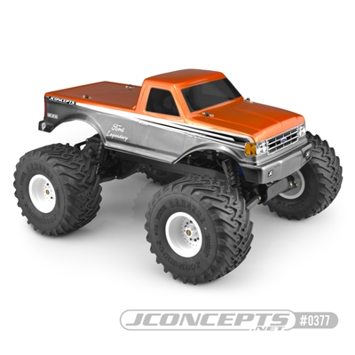 J Concepts 1989 Ford F-250 Traxxas Stampede Clear Body, requires painting