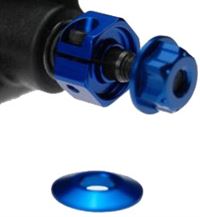 J Concepts SC10 12mm Rear Hex Adaptor Set, Blue Aluminum (2)