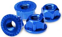 J Concepts 4mm Locking Wheel Nuts, Blue