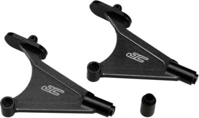 J Concepts TLR 22/22T Wing/Body Mounts, Black Aluminum