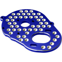 J Concepts RB6/RT6 Honeycomb Motor Plate, Blue Aluminum