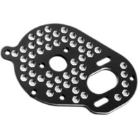 J Concepts 22/22T/22SCT Honeycomb Motor Mount Plate, Black Aluminum