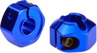 J Concepts XB4 12mm Rear Hex Hubs, Clamping, Blue Aluminum (2)