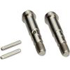 J Concepts RC10B5/B5M Titanium Front Axle Set, Knurled Tip (2)