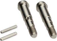 J Concepts RC10B5/B5M Titanium Front Axle Set, Knurled Tip (2)