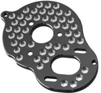 J Concepts B5/B5M Honeycomb Motor Mount Plate, Black Aluminum