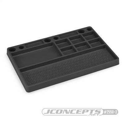 J Concepts Rubber Parts Tray, Black