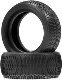 J Concepts Bar Codes 2.2" 4wd Buggy Front Tires, Green Compound (2)