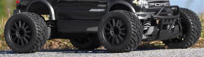 J Concepts Stampede 4x4 G-Locs 2.8" Tires on Black Rims (2)